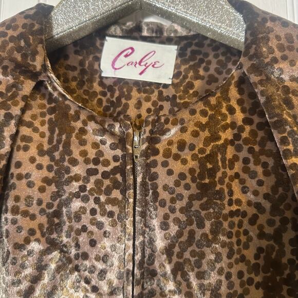 Carlye Vintage Leopard Print Velvet Maxi Dress - Picture 11 of 11